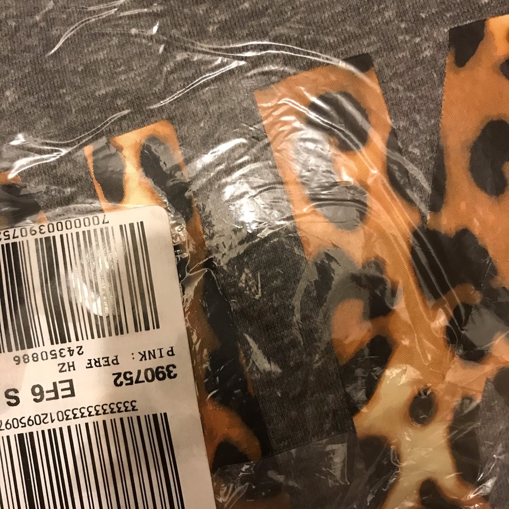 🚫FINAL💕VS PINK PERFECT QUARTER ZIP LEOPARD GREY - Picture 7 of 8